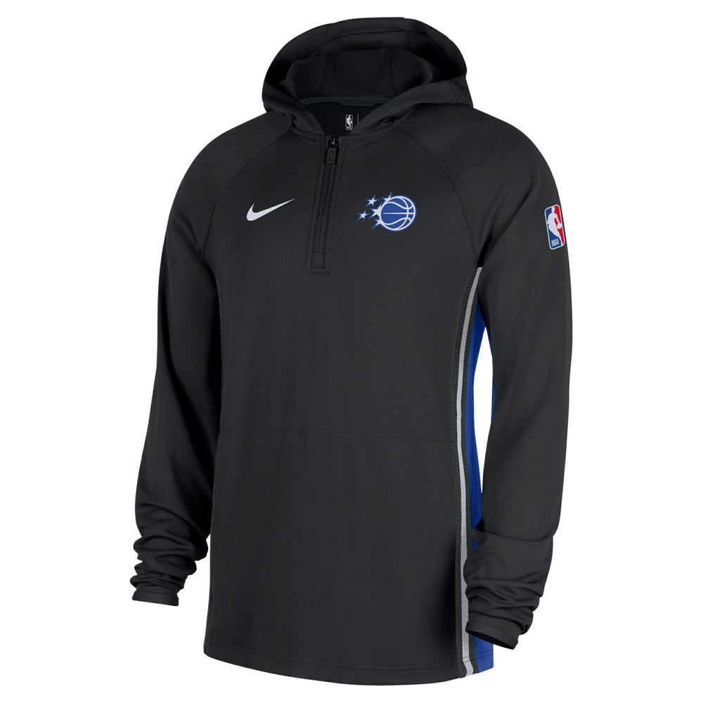 Orlando Magic Authentic On Court Zone Quarter-Zip Dri-FIT Hoodie Jacket Black - NBA