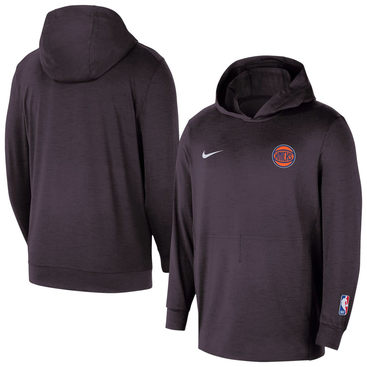 New York Knicks Authentic Practice Yoga Restore Dri-Fit Pullover Hoodie Black - NBA