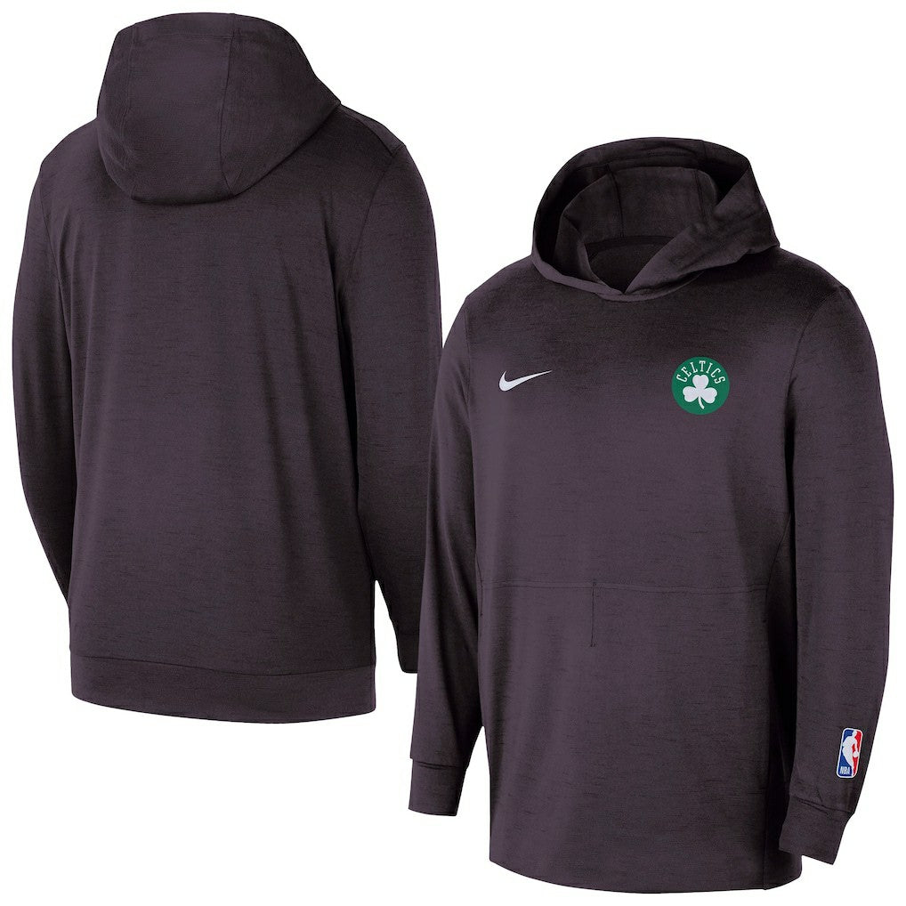 Boston Celtics Authentic Practice Yoga Restore Dri-Fit Pullover Hoodie Black - NBA