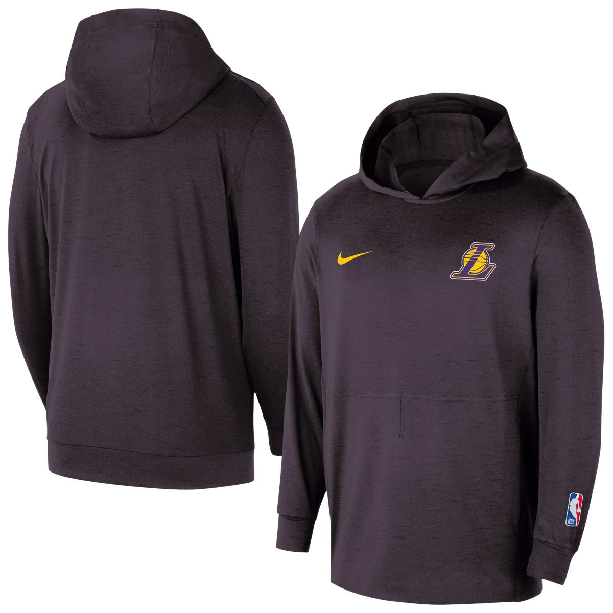 Los Angeles Lakers Authentic Practice Yoga Restore Dri-Fit Pullover Hoodie Black - NBA