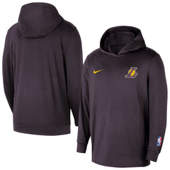 Los Angeles Lakers Authentic Practice Yoga Restore Dri-Fit Pullover Hoodie Black - NBA