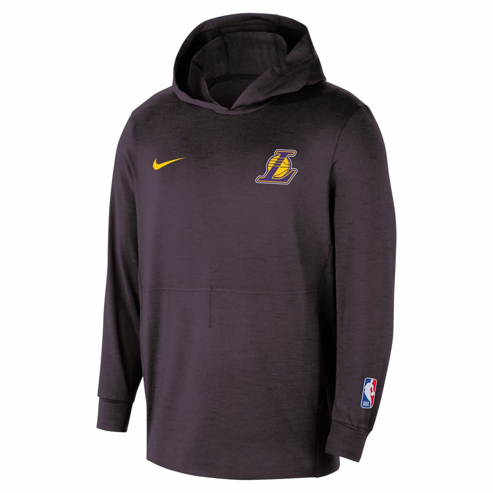 Los Angeles Lakers Authentic Practice Yoga Restore Dri-Fit Pullover Hoodie Black - NBA