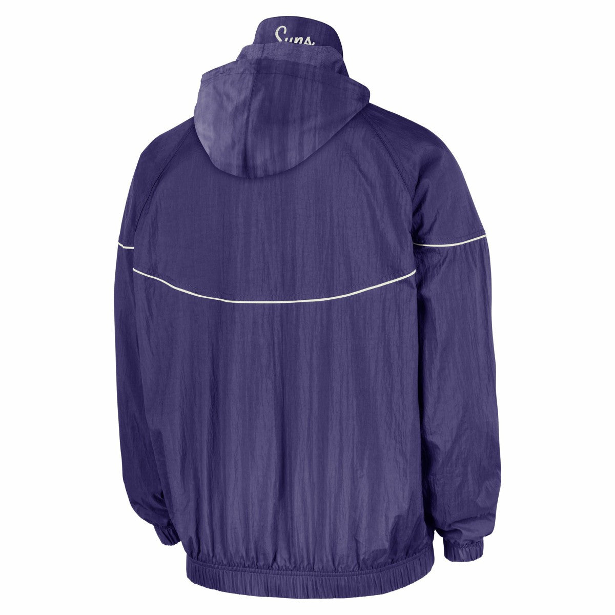 Phoenix Suns Courtside Windrunner Woven Half-Zip Hooded Jacket Purple - NBA