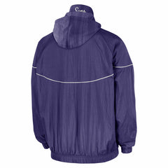 Phoenix Suns Courtside Windrunner Woven Half-Zip Hooded Jacket Purple - NBA
