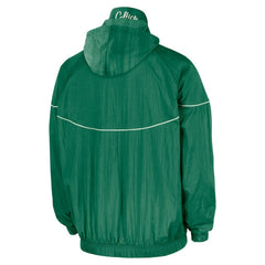 Boston Celtics Courtside Windrunner Woven Half-Zip Hooded Jacket Kelly Green - NBA