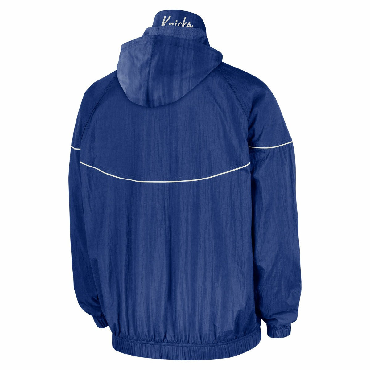 New York Knicks Courtside Windrunner Woven Half-Zip Hooded Jacket Blue - NBA