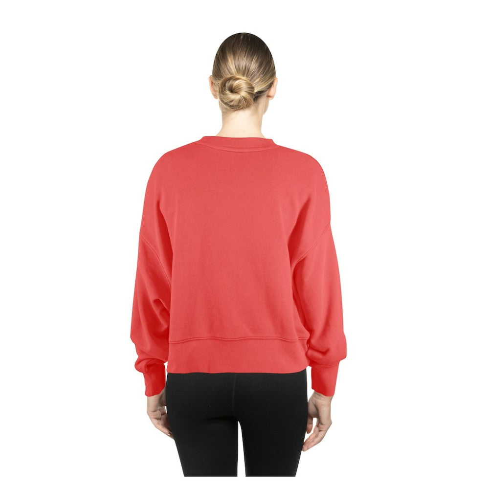 St. Louis Cardinals New Era Women's Boxy Mineral Wash Dolmen Sleeve Cropped Sweatshirt - MLB