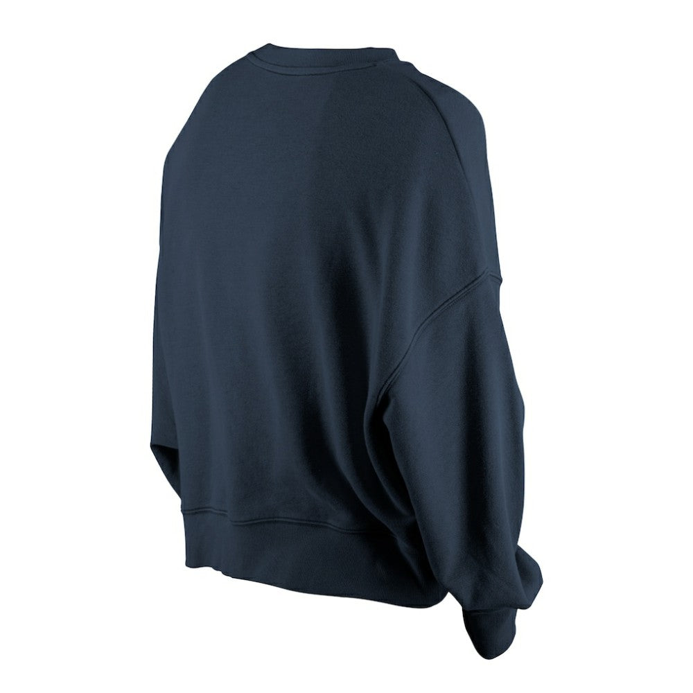 Atlanta Braves New Era Women's Boxy Mineral Wash Dolmen Sleeve Cropped Sweatshirt - MLB