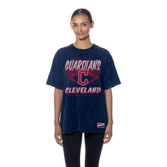 Cleveland Guardians New Era Women's Mineral Wash Oversized T-Shirt - MLB