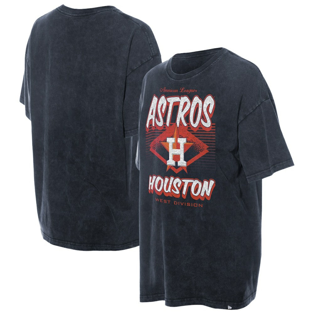 Houston Astros New Era Women's Mineral Wash Oversized T-Shirt - MLB