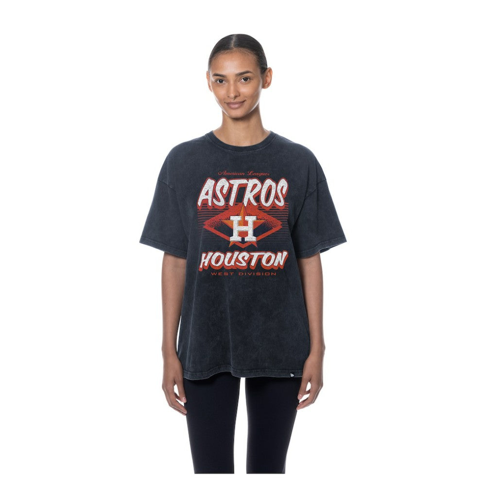 Houston Astros New Era Women's Mineral Wash Oversized T-Shirt - MLB