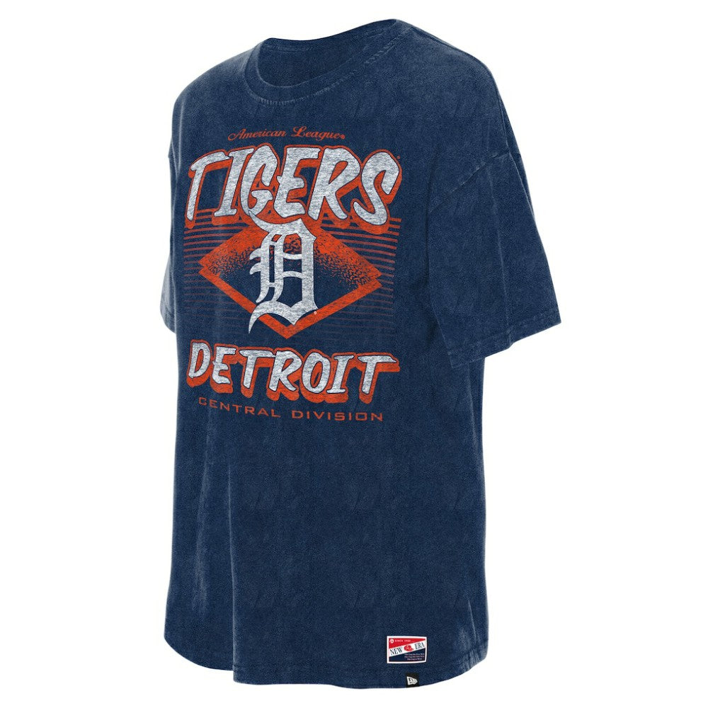 Detroit Tigers New Era Women's Mineral Wash Oversized T-Shirt - MLB