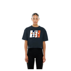 Houston Astros New Era Women's Boxy Foil Logo T-Shirt - MLB
