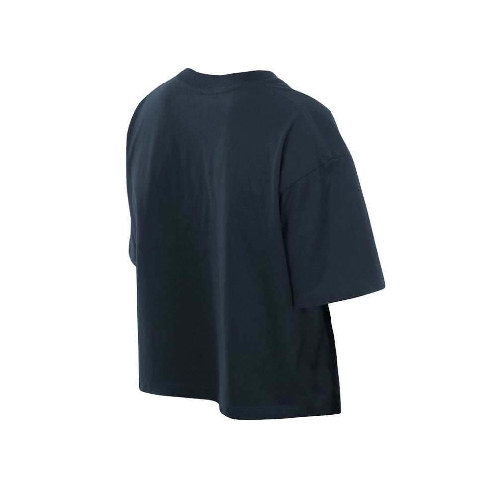 Atlanta Braves New Era Women's Boxy Foil Logo T-Shirt - MLB
