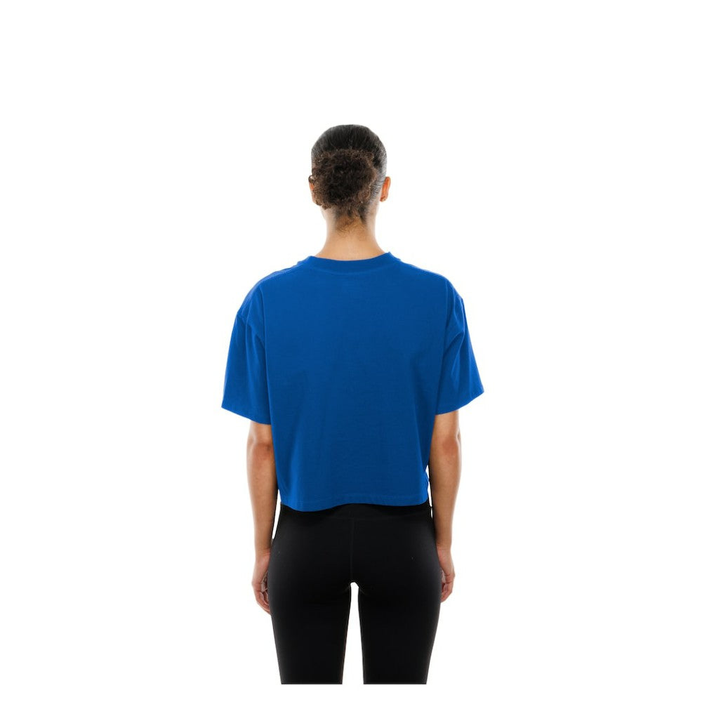 Chicago Cubs New Era Women's Boxy Foil Logo T-Shirt - MLB