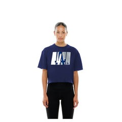 Los Angeles Dodgers New Era Women's Boxy Foil Logo T-Shirt - MLB