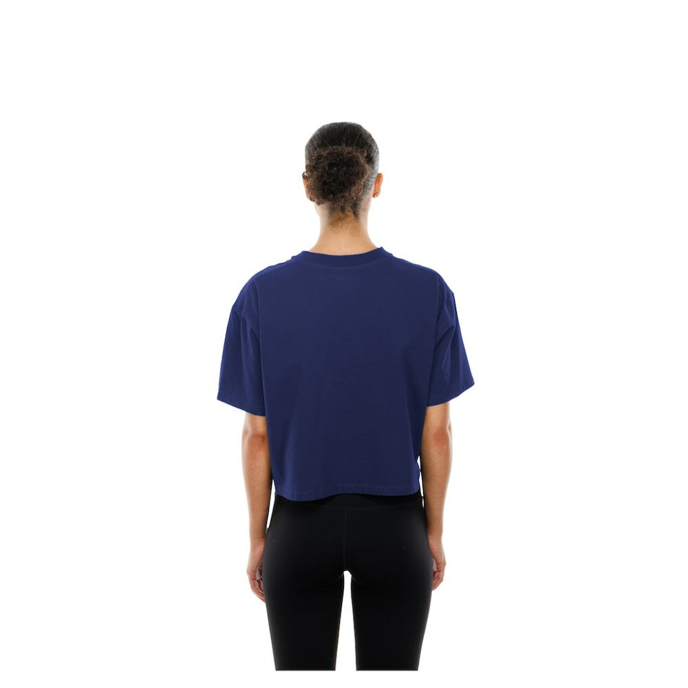 Los Angeles Dodgers New Era Women's Boxy Foil Logo T-Shirt - MLB