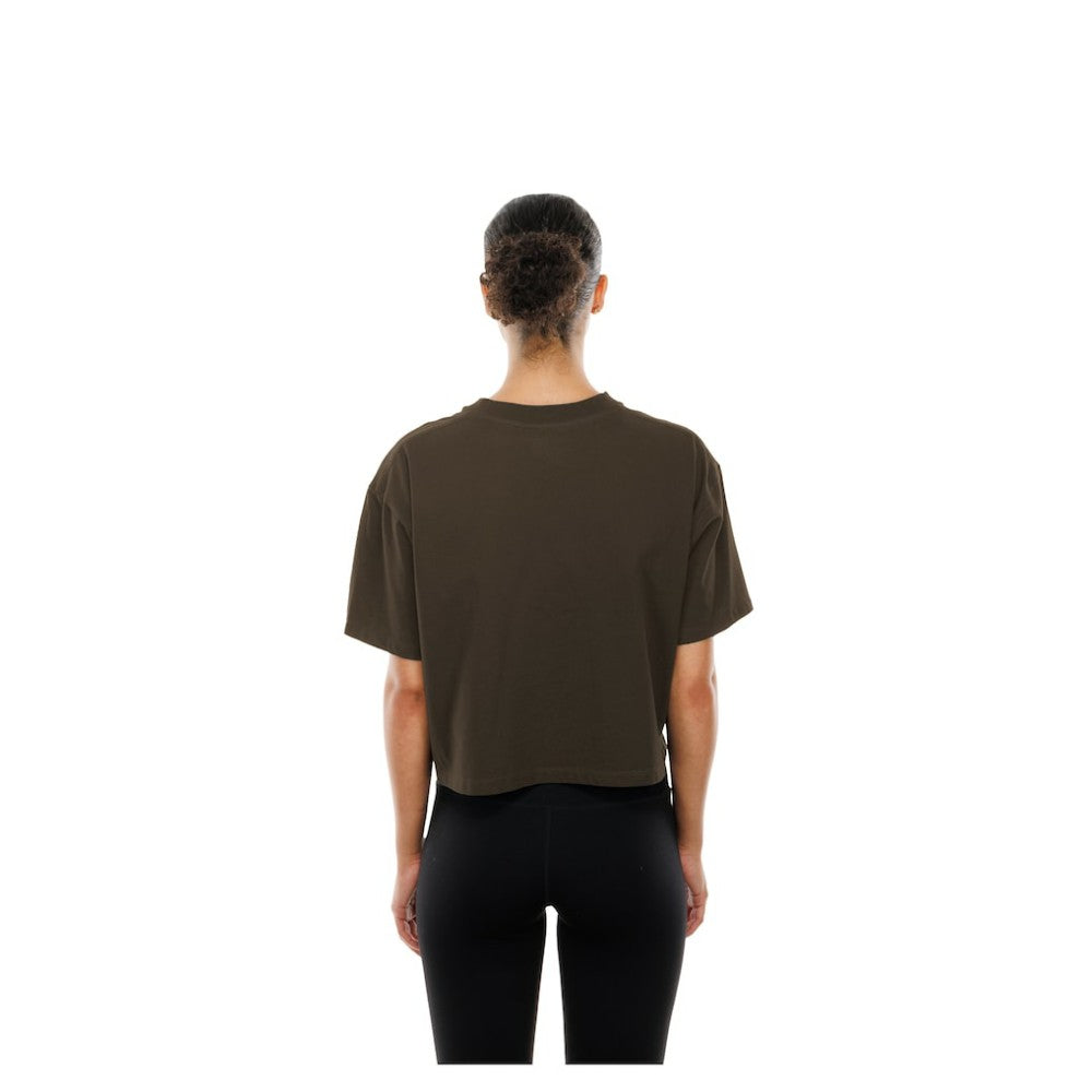 San Diego Padres New Era Women's Boxy Foil Logo T-Shirt - MLB