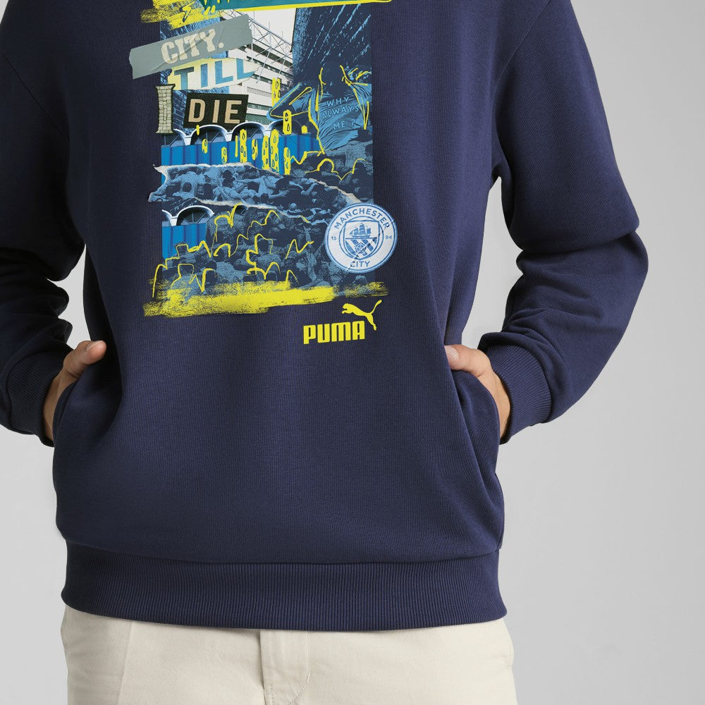 Manchester City ftblNRGY+ Pullover Hoodie Navy | Puma Online