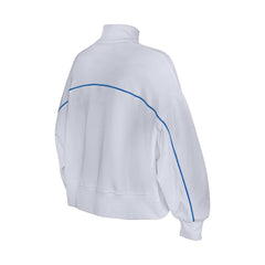 New Era Buffalo Bills Female Adult White Functional Fandom Quarter-Zip Sweatshirt | NFL