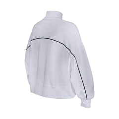 New Era Denver Broncos Female Adult White Functional Fandom Quarter-Zip Sweatshirt | NFL
