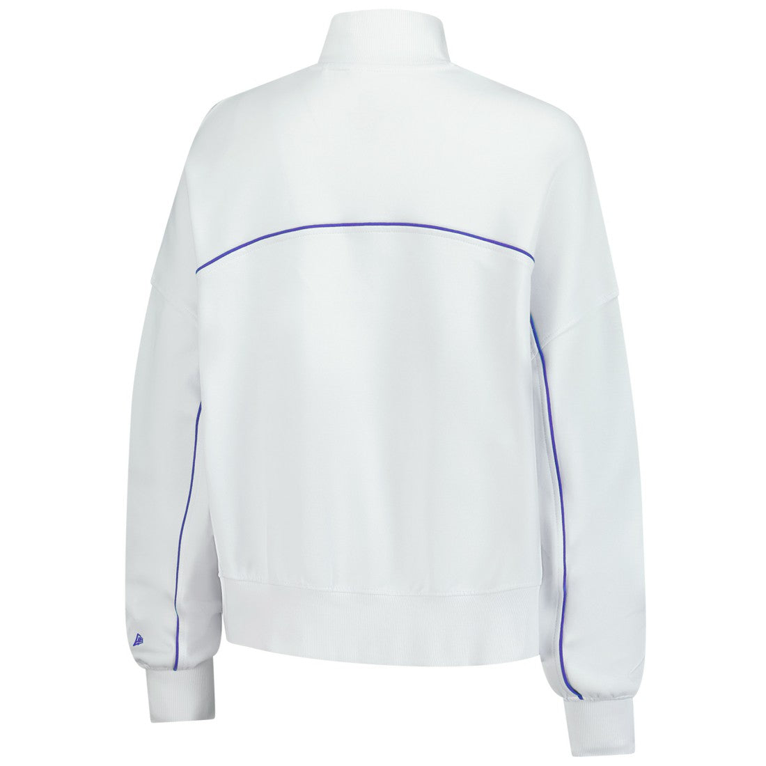 New Era Detroit Lions Female Adult White Functional Fandom Quarter-Zip Sweatshirt | NFL