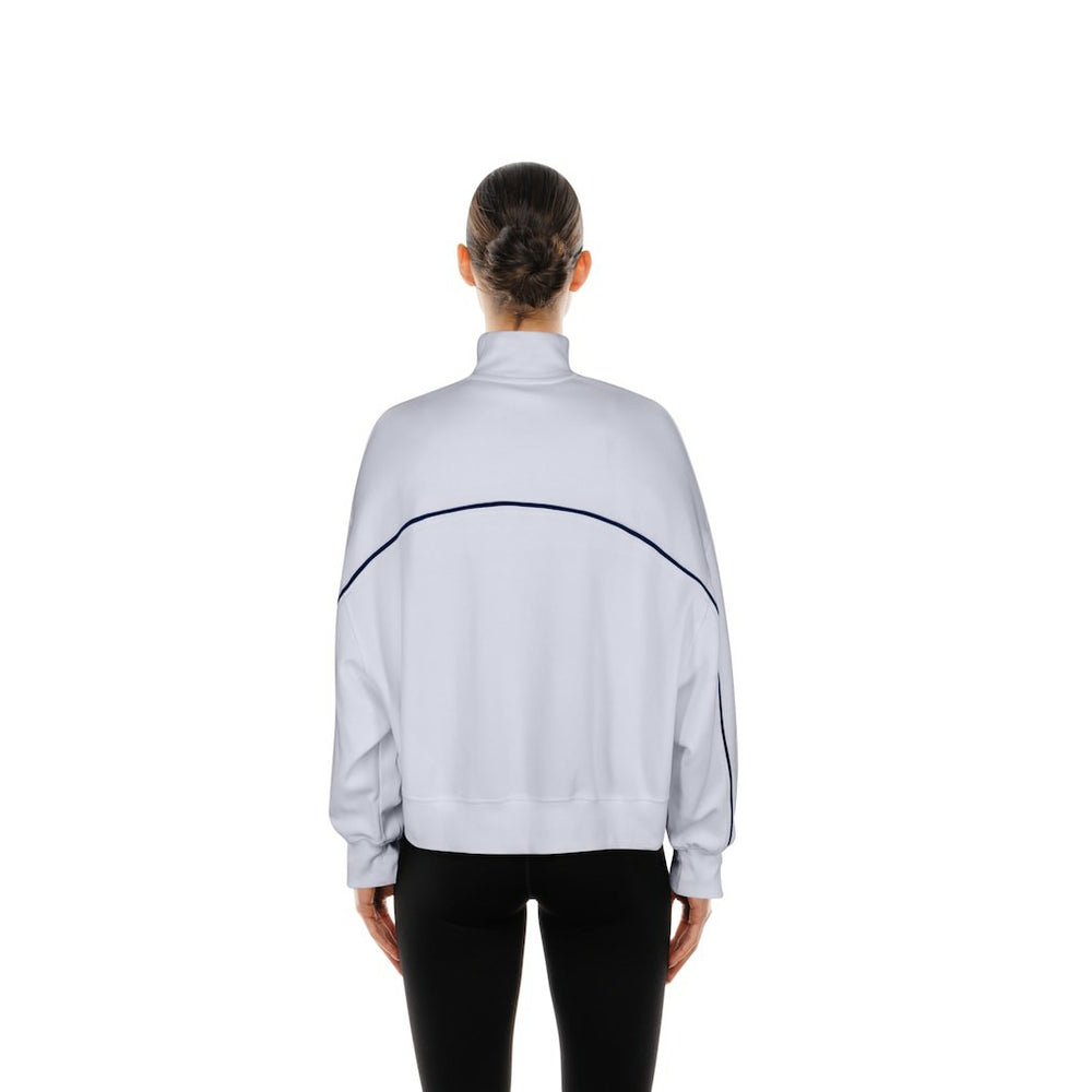 New Era Seattle Seahawks Female Adult White Functional Fandom Quarter-Zip Sweatshirt | NFL