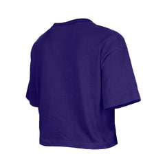 Minnesota Vikings New Era Girl's Flip Sequin Boxy T-Shirt Purple | NFL