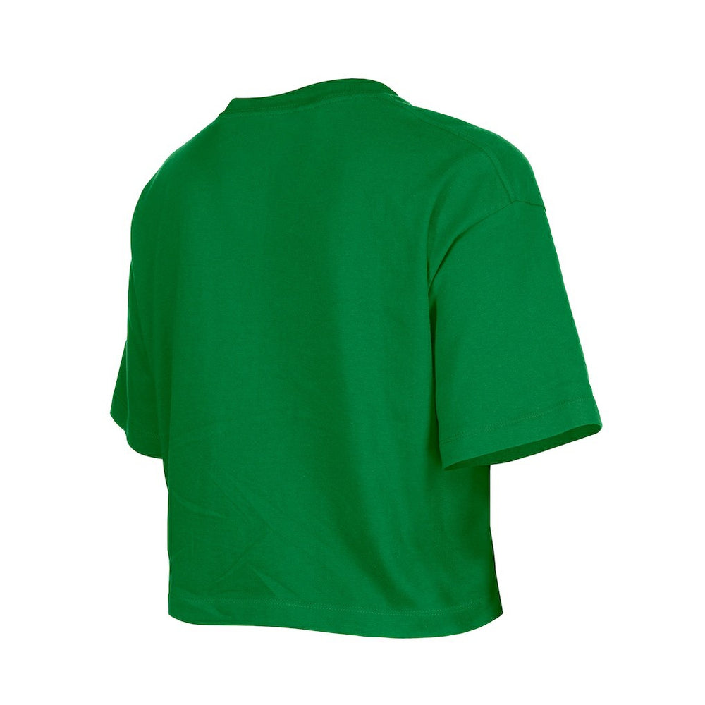 Philadelphia Eagles New Era Girl's Flip Sequin Boxy T-Shirt Kelly Green | NFL