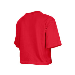 San Francisco 49ers New Era Girl's Flip Sequin Boxy T-Shirt Scarlet | NFL