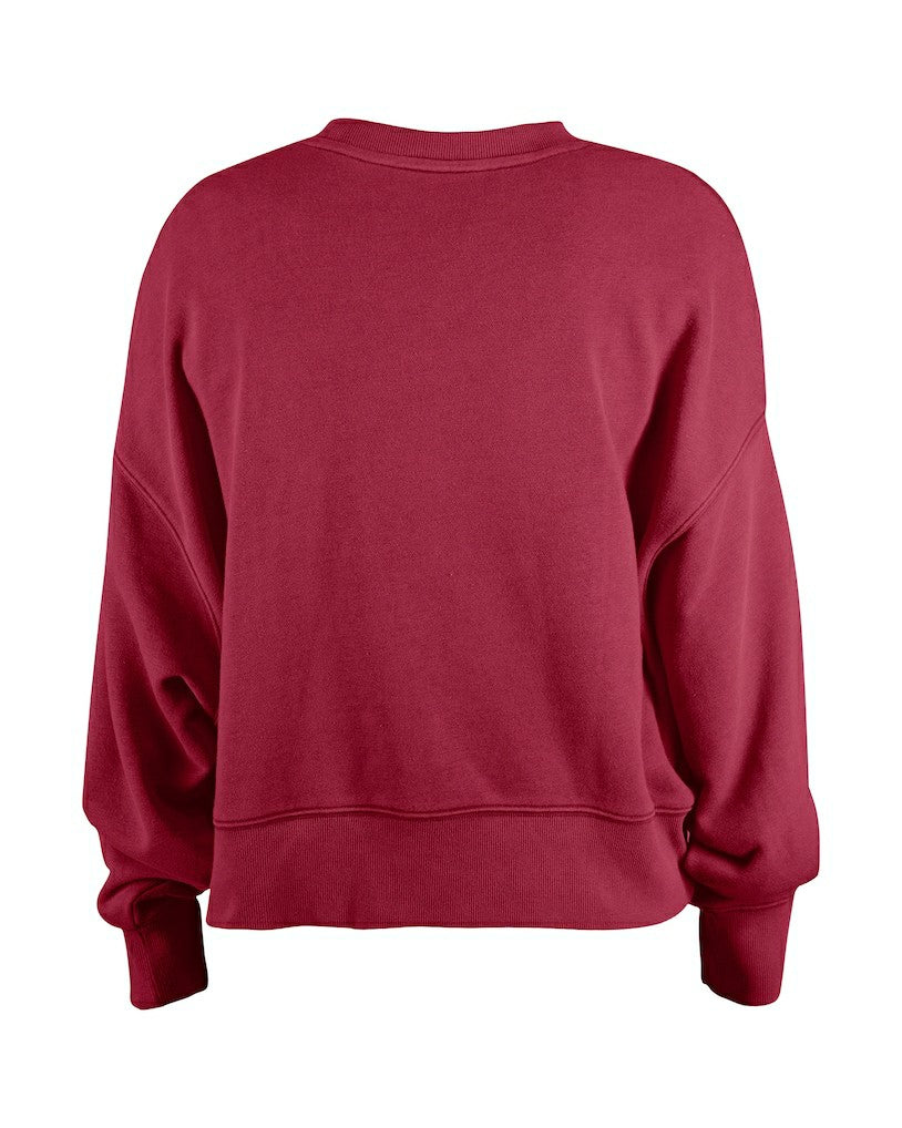 Washington Commanders New Era Girl's Flip Sequin Sweatshirt Burgundy | NFL