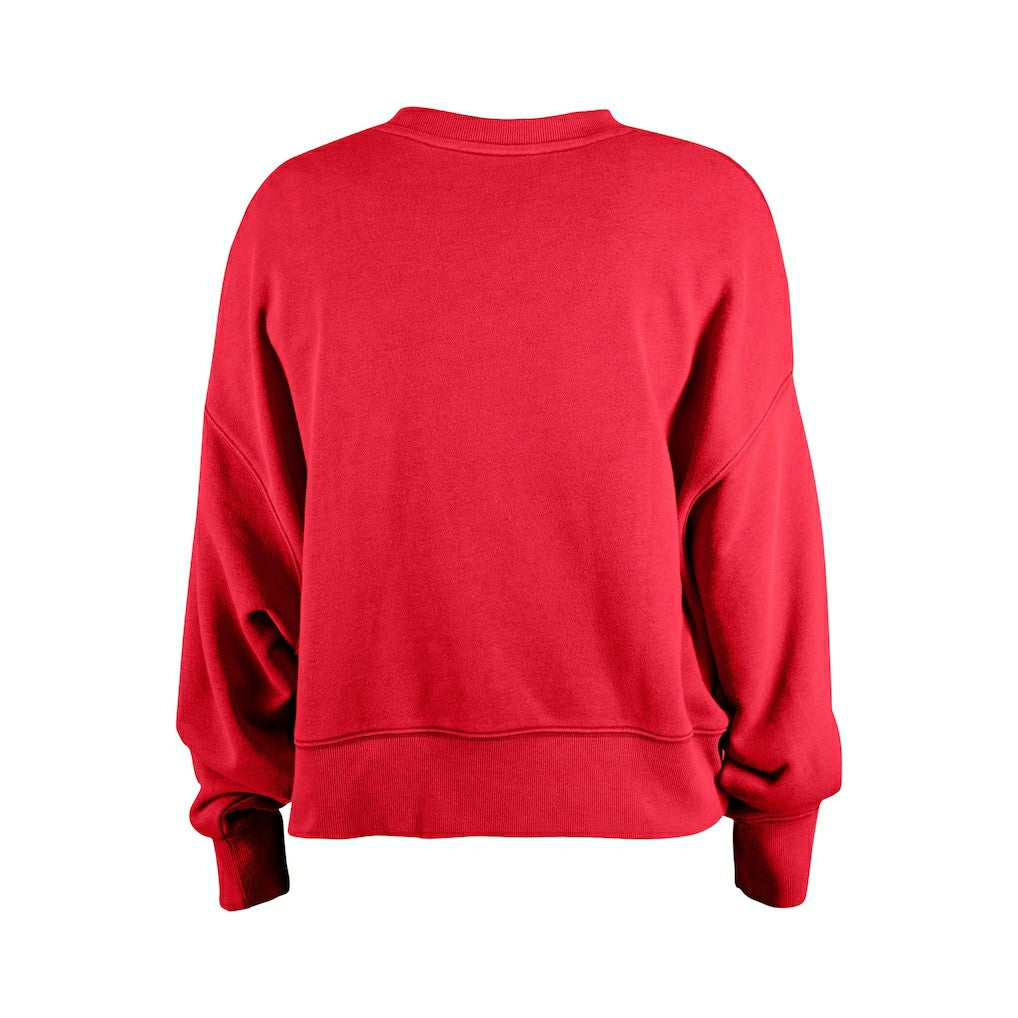 Kansas City Chiefs New Era Girl's Flip Sequin Sweatshirt Red | NFL