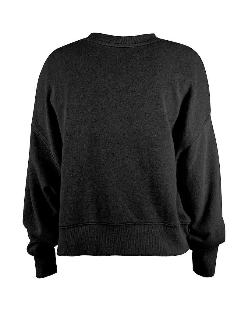 Pittsburgh Steelers New Era Girl's Flip Sequin Sweatshirt Black | NFL