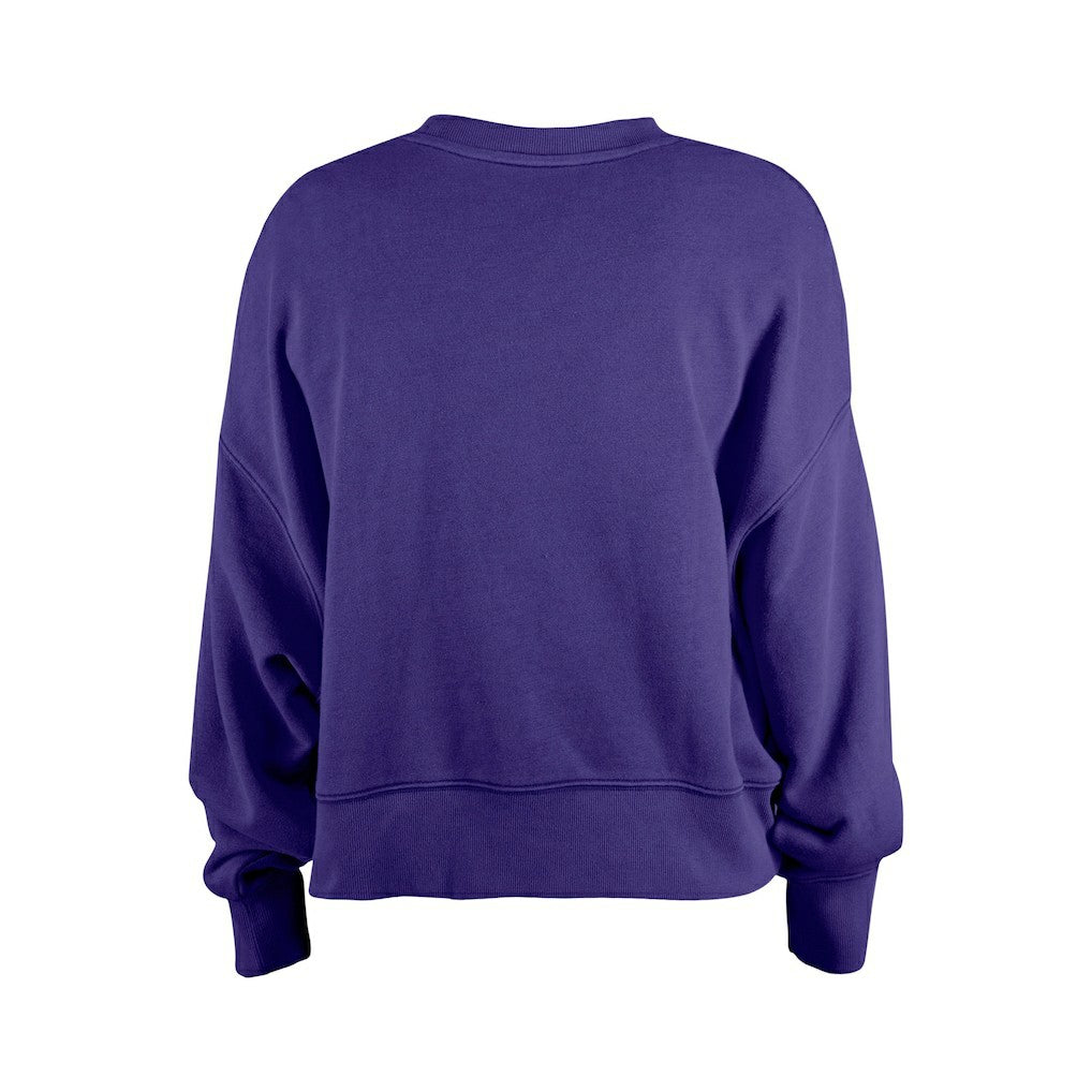 Minnesota Vikings New Era Girl's Flip Sequin Sweatshirt Purple | NFL