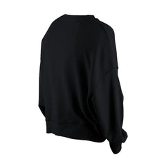 Philadelphia Eagles New Era Women's Oversized Throwback Mineral Wash Crew Neck Sweatshirt Black | NFL