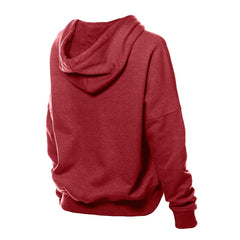 Washington Commanders New Era Women's Throwback Boxy Hoodie Sweatshirt Burgundy | NFL