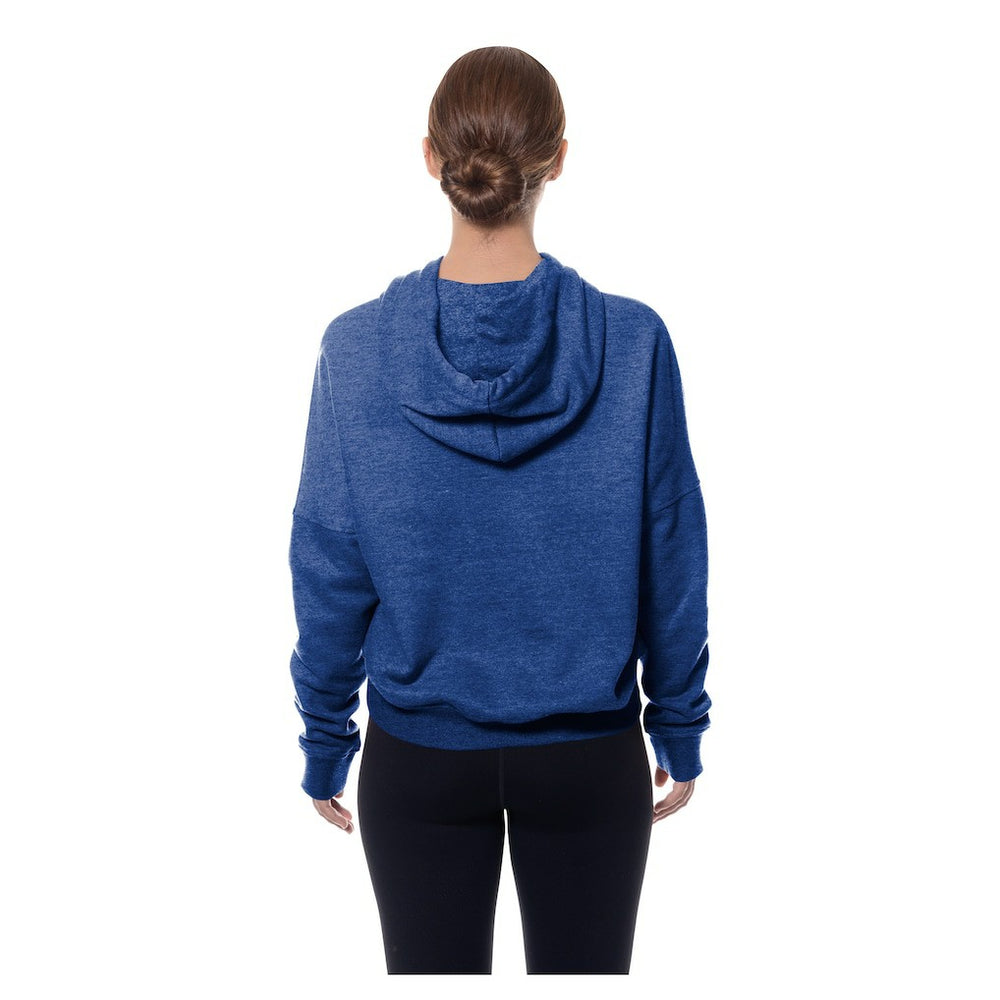 Buffalo Bills New Era Women's Throwback Boxy Hoodie Sweatshirt Royal | NFL