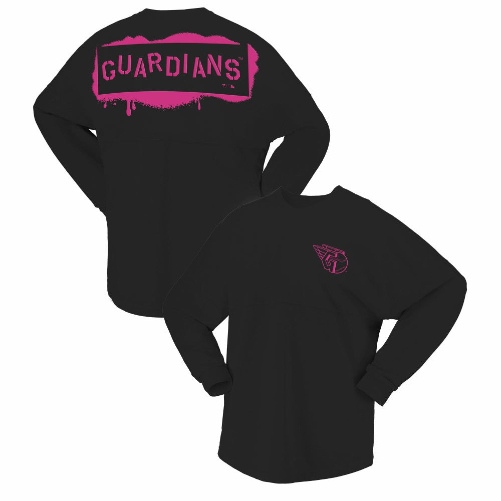 Cleveland Guardians Fanatics Women's Neon Jersey Long Sleeve T-Shirt - MLB