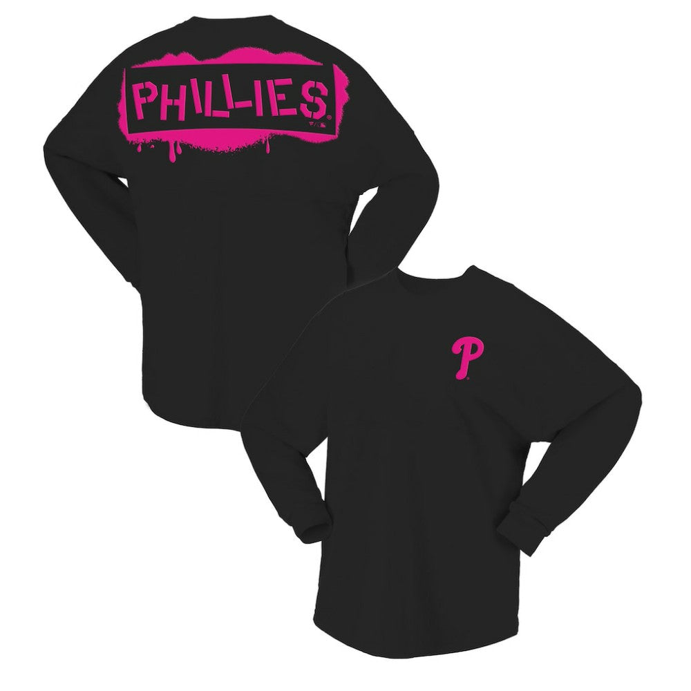 Philadelphia Phillies Fanatics Women's Neon Jersey Long Sleeve T-Shirt - MLB