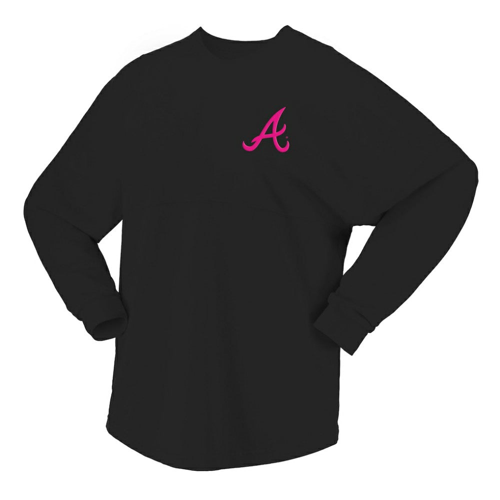 Atlanta Braves Fanatics Women's Neon Jersey Long Sleeve T-Shirt - MLB