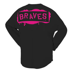 Atlanta Braves Fanatics Women's Neon Jersey Long Sleeve T-Shirt - MLB