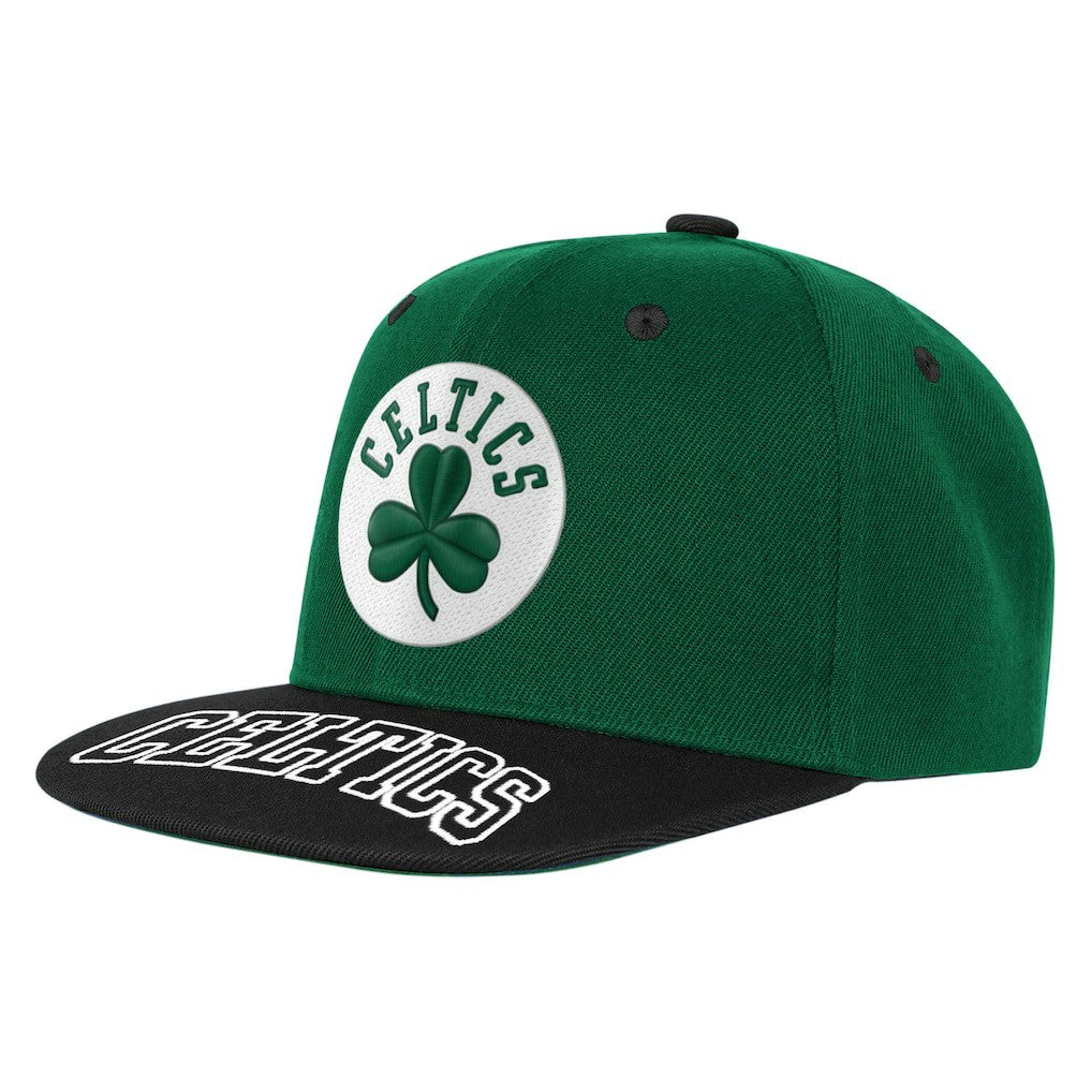 Boston Celtics Outerstuff Youth Two-Tone Snapback Hat Kelly Green/Black - NBA