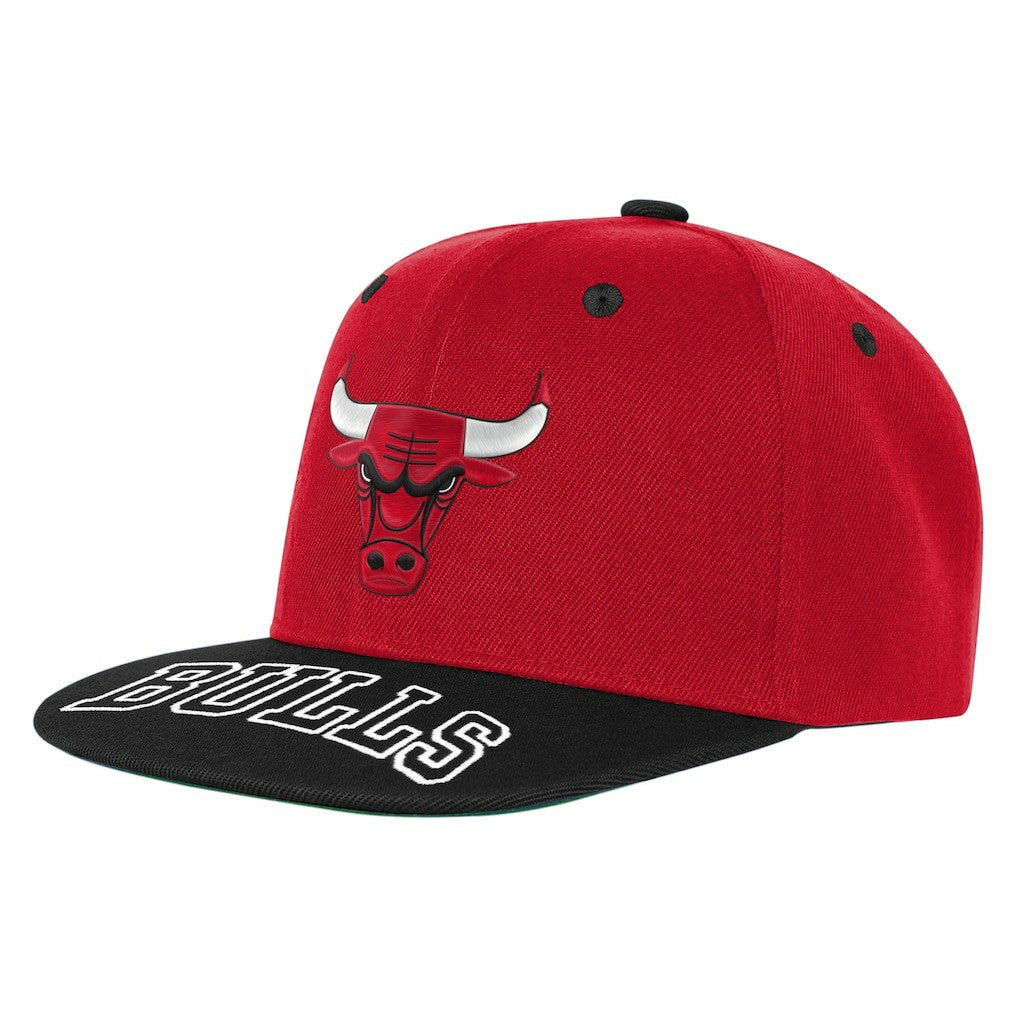 Chicago Bulls Outerstuff Youth Two-Tone Snapback Hat Red/Black - NBA