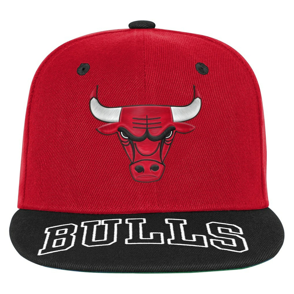 Chicago Bulls Outerstuff Youth Two-Tone Snapback Hat Red/Black - NBA