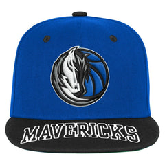 Dallas Mavericks Outerstuff Youth Two-Tone Snapback Hat Blue/Black - NBA
