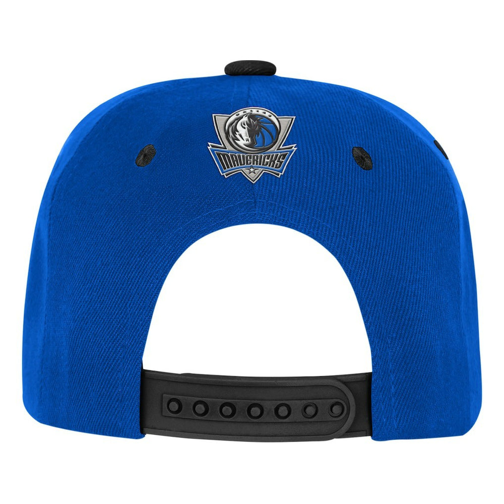 Dallas Mavericks Outerstuff Youth Two-Tone Snapback Hat Blue/Black - NBA