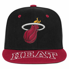 Miami Heat Outerstuff Youth Two-Tone Snapback Hat Black/Red - NBA