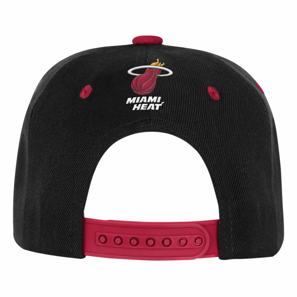 Miami Heat Outerstuff Youth Two-Tone Snapback Hat Black/Red - NBA