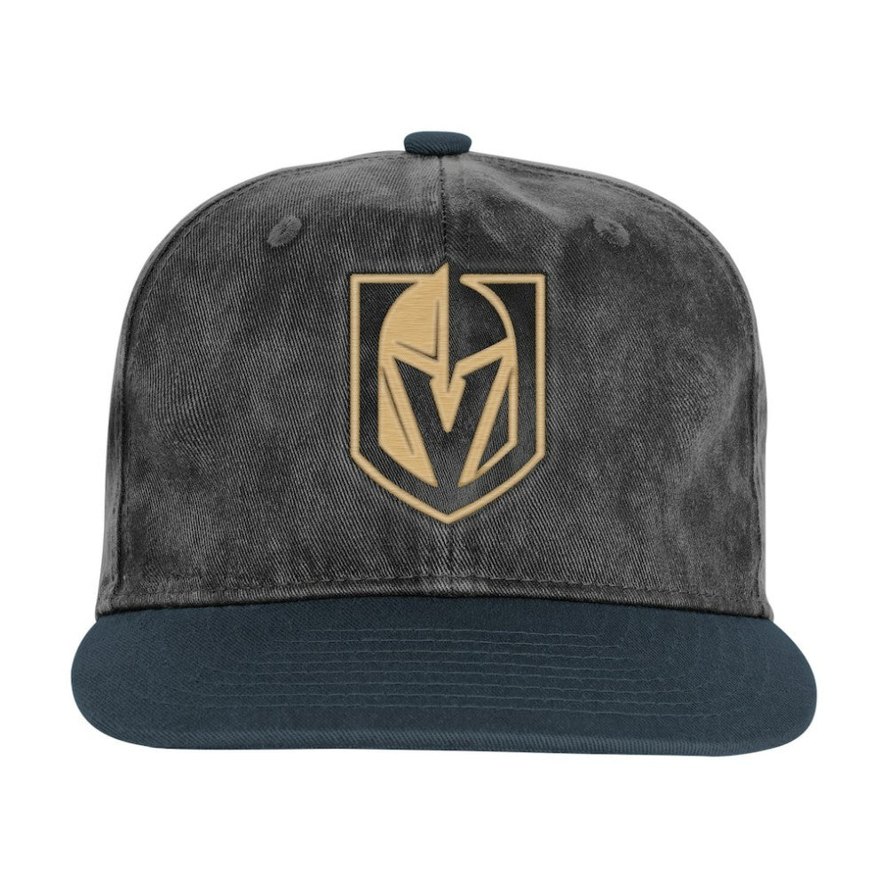 Vegas Golden Knights Outerstuff Youth True Retro Deadstock Adjustable Hat - Silver/Black - NHL