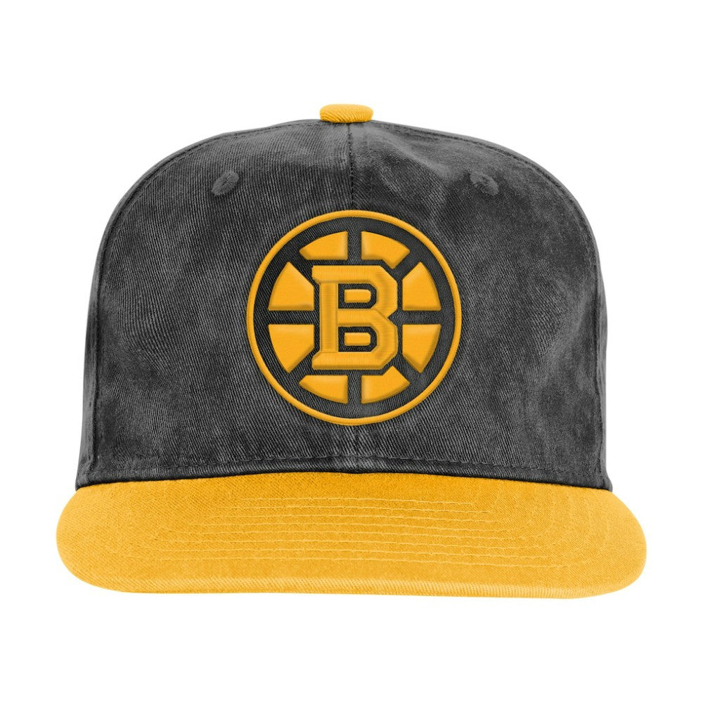 Boston Bruins Outerstuff Youth True Retro Deadstock Adjustable Hat - Black/Gold - NHL